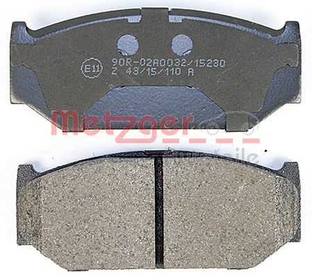 METZGER 1170813 Bremsbelagsatz, Scheibenbremse